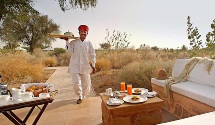 Khamma Ghani Resort With Pool ไจซัลเมอร์ ภายนอก รูปภาพ